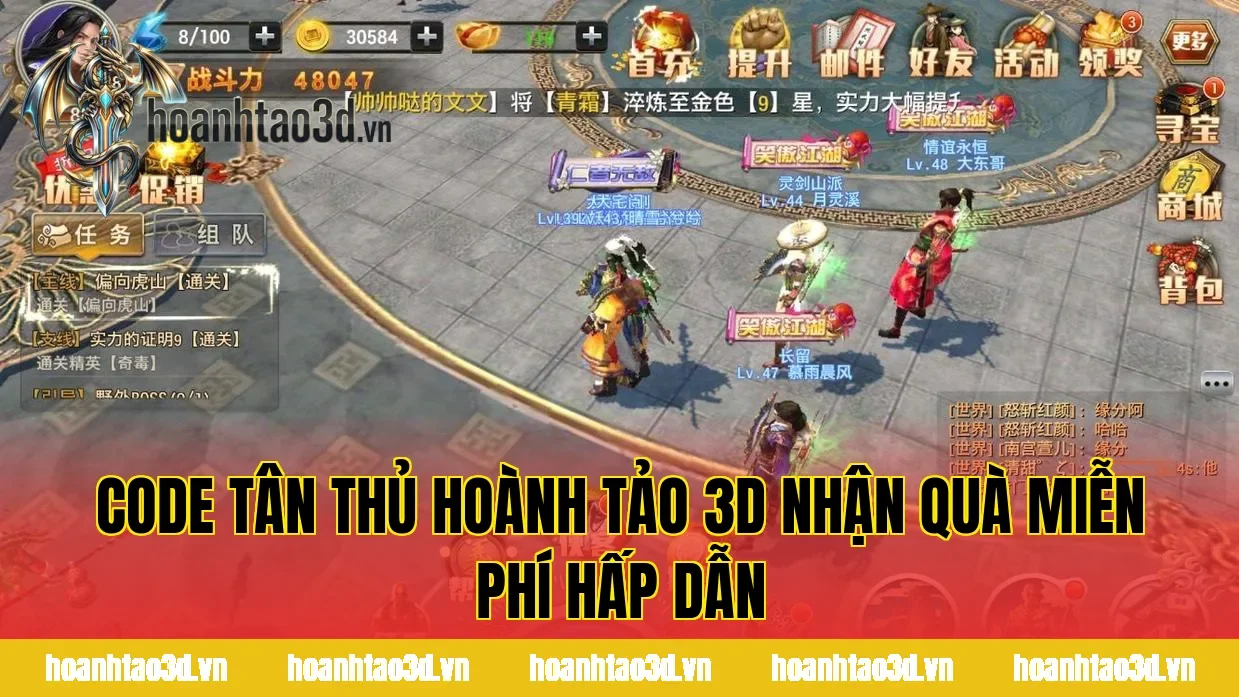 Code Tân Thủ Hoành Tảo 3D Nhận Quà Miễn Phí Hấp Dẫn