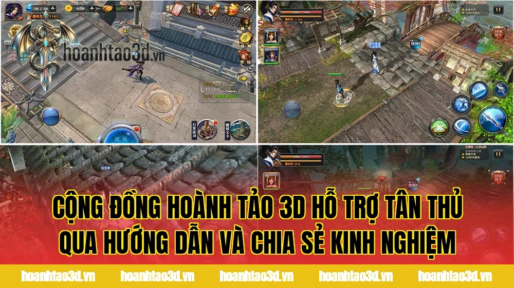 Cộng đồng Hoành Tảo 3D hỗ trợ tân thủ qua hướng dẫn và chia sẻ kinh nghiệm