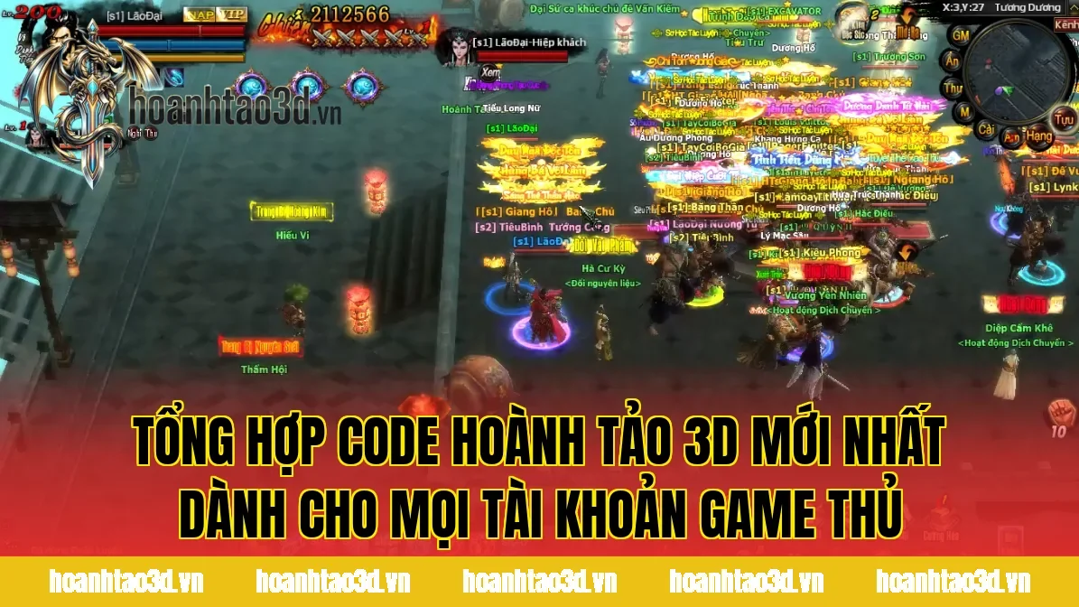 Tổng hợp code Hoành Tảo 3D mới nhất dành cho mọi tài khoản game thủ
